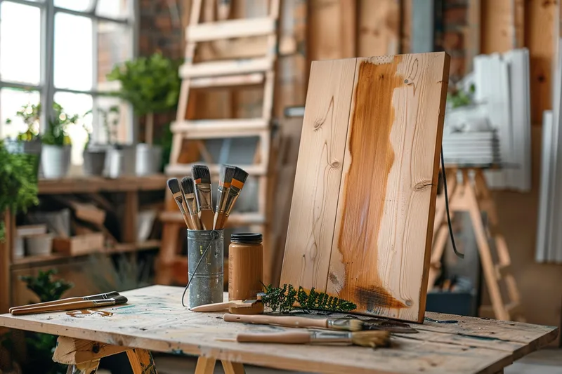 como pintar una puerta de madera nueva con barniz