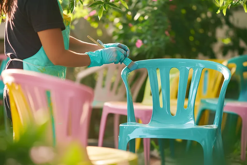 cómo pintar sillas de plástico para renovar tu espacio