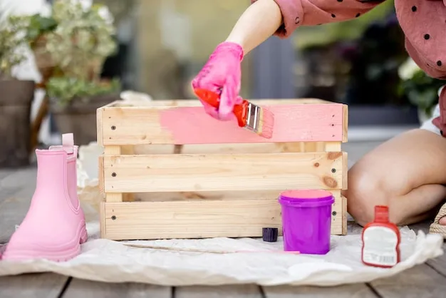 ¿Como pintar una caja de madera