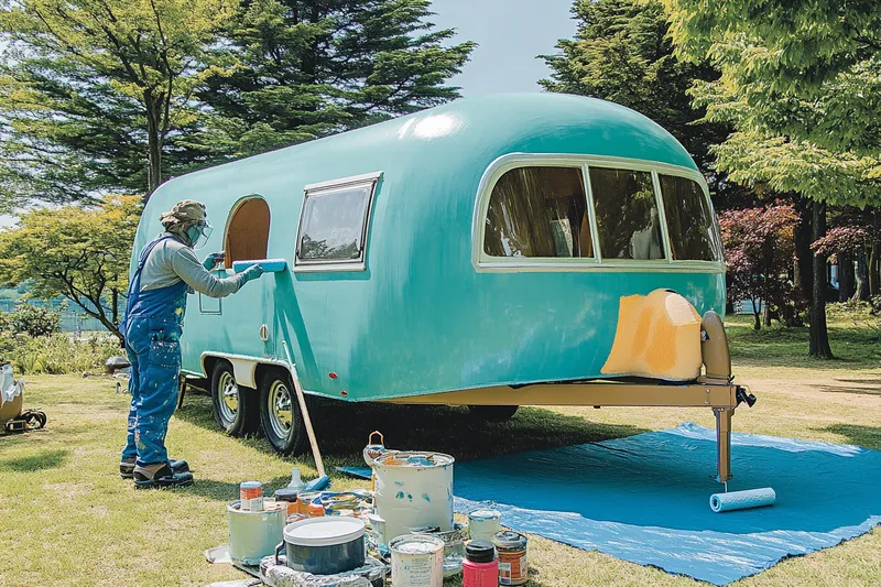 cómo pintar una caravana para lograr un acabado profesional