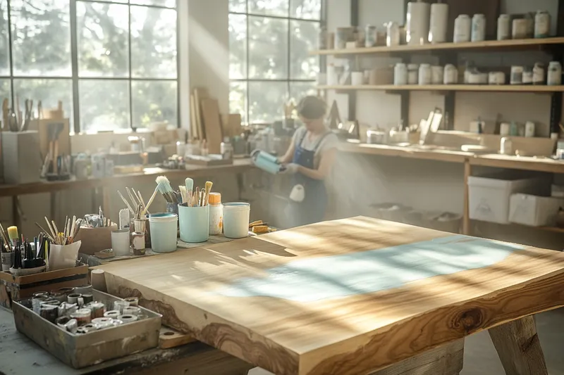 ¿Como pintar una mesa de madera