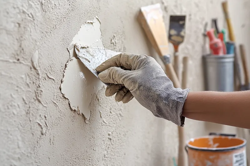 ¿Como reparar los desconchones de una pared de gotele