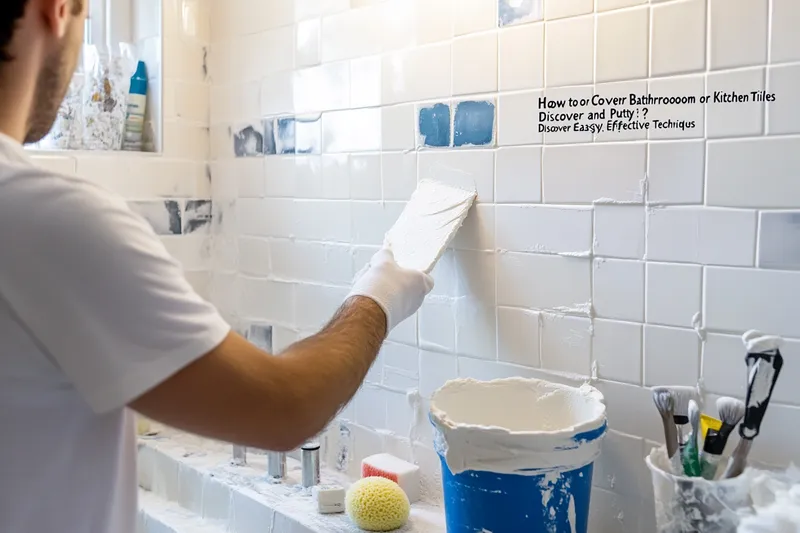 ¿Como tapar los azulejos del bano o la cocina con masilla