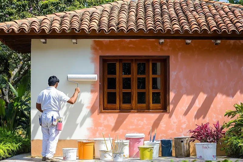 qué pintura usar para pintar paredes exteriores, descubre las mejores opciones